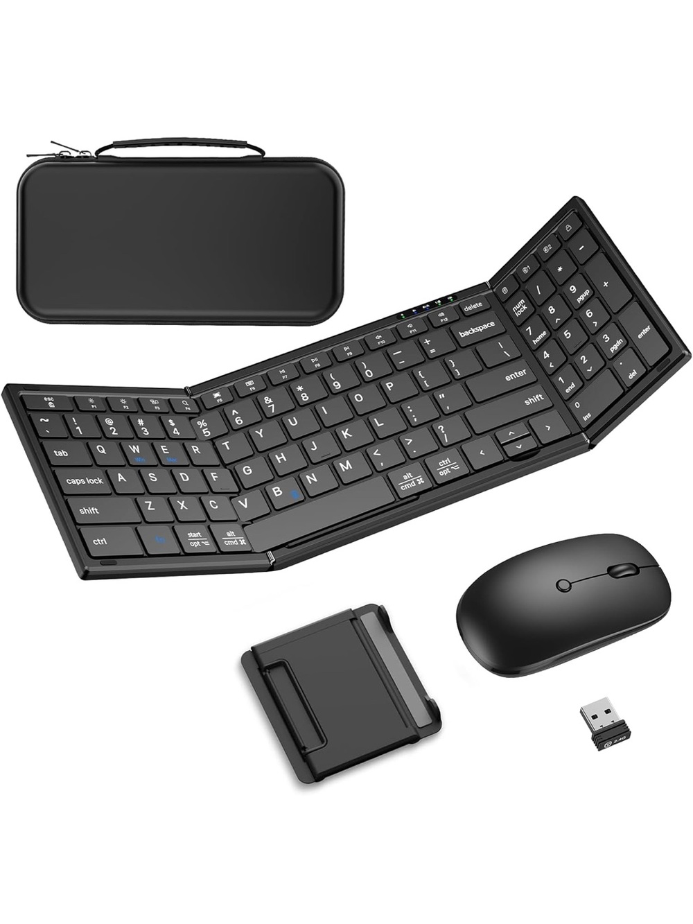 Foldable Wireless Keyboard and Mouse Set